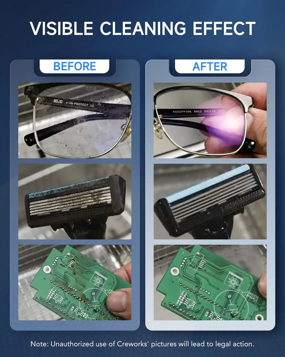 Pulitore ad ultrasuoni con riscaldatore e timer, macchina per la pulizia ad ultrasuoni da 1/2 gallone in acciaio inossidabile da 60 W con Degas e delicato,