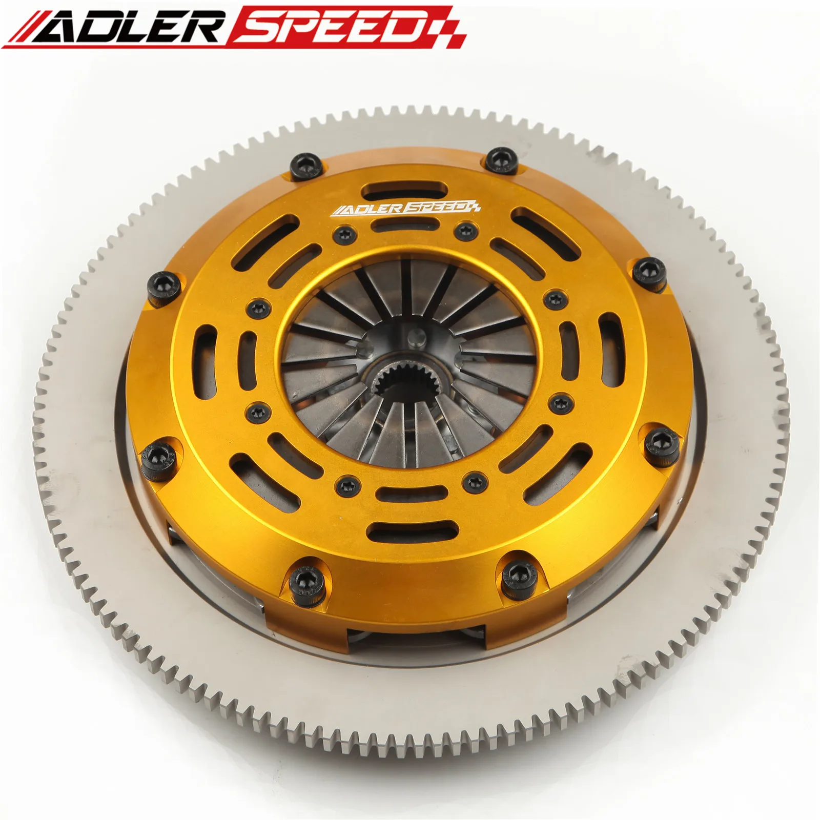 DISCO ÚNICO DE EMBRAGEM DE RACING ADLERSPEED + FLYWHEEL Para 2000-06 AUDI TT QUATTRO 1.8T 6 velocidades