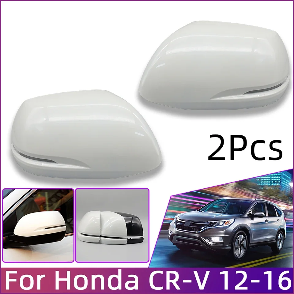 

Auto Parts Pair Mirror Cover For Honda CRV CR-V 2012 2013 2014 2015 2016 Rearview Wing Mirror Cap Shell Housing With Color