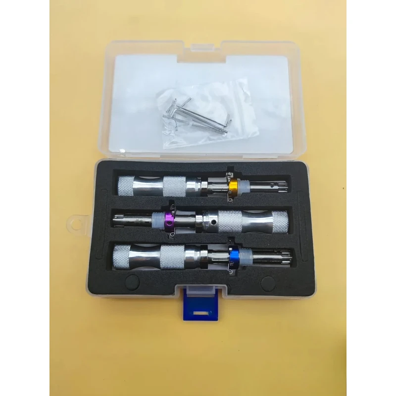 HUK Professional 7-Pin Tubular Locksmith Set (7.0/7.5/7.8mm) High-Strength Extended Tools for Vending Machines & Safes
