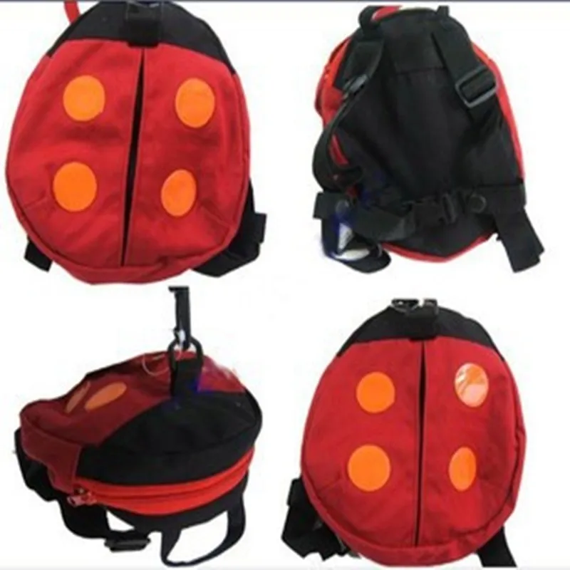 Baby Schoolbag Red Children Ladybug Pattern Anti Loss Bag Cartoon Toddler With Cute Little Mother Favorite Shopping Can Adjusted