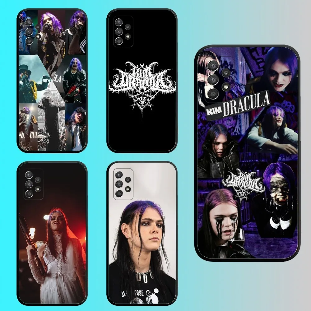 Kim Dracula Artist Phone Case For Samsung S 25,24,21,22,23,30,20,Ultra,Plus,Fe,Lite,Note,10,9,5G Black Soft