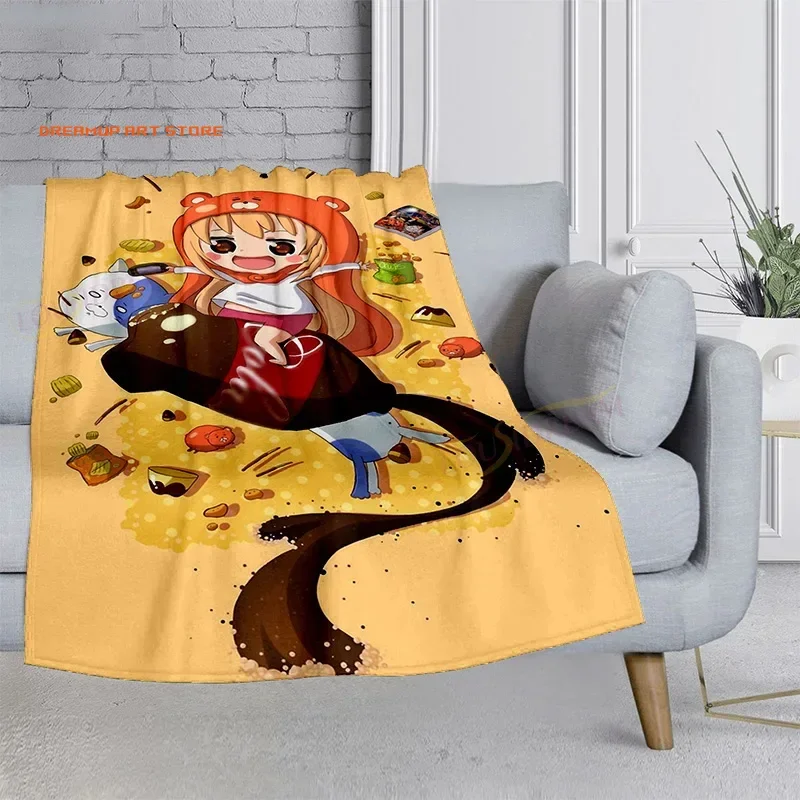2026 Anime Himouto! Umaru-chan Soft Plush Blanket, Flannel Blanket Throw Blanket For Living Room Bedroom Bed Sofa Picnic Cover