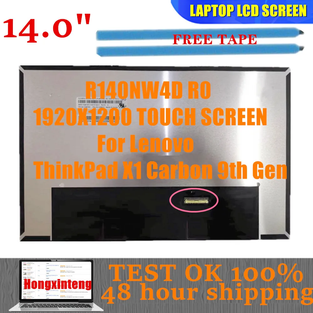 Painel de Led Ips para Lenovo Thinkpad Tela de Toque On-cell Novo Original x1 Carbono 2ª Geração R140nw4d r0 1920×1200 140 em