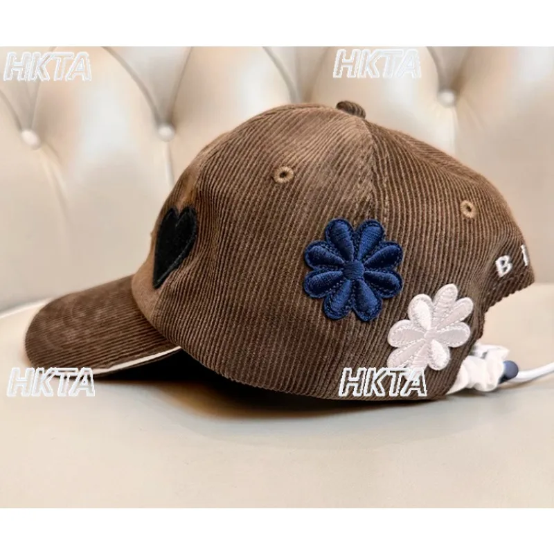Japanese Embroidery Flower Letter Shade Baseball Cap 2026 Autumn New Sweet Cool Casual Versatile Duckbill Hat Women Sun Cap