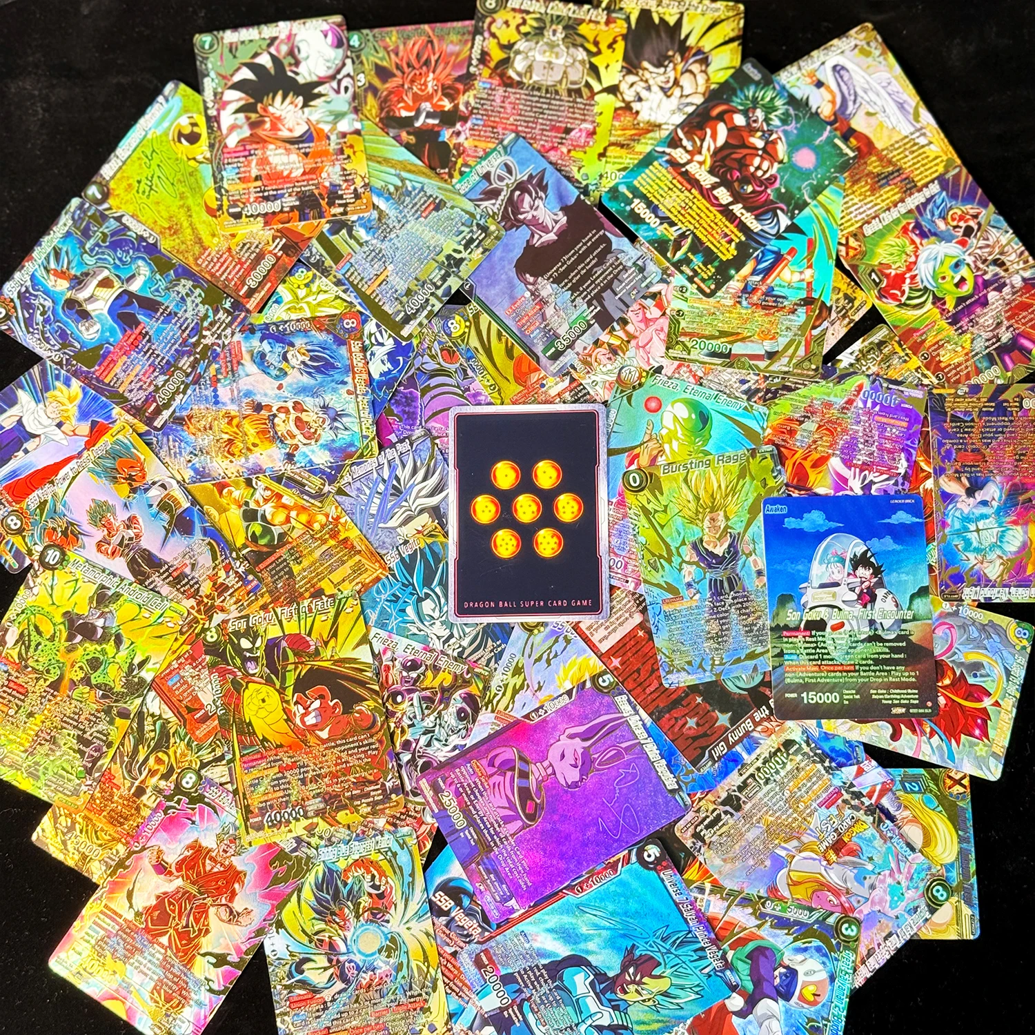 Dragon Ball Super Masters Secret Special God Rare Gogeta Goku Frieza Vegeta Gohan Proxy Collection Foil Texture Anime Game Cards view 4