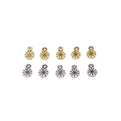 20/50 stuks 4mm Groothandel Rvs Mini Coin Bungelende Fashoin Jewel Charms DIY Enkelbanden Oorbellen Armbanden Unfading Kleurloos