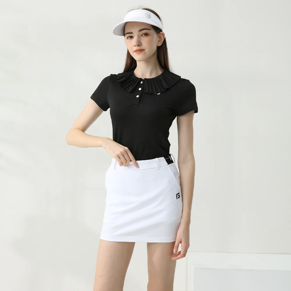 Golfist Female Fast Dry Tops Golf Women Short Sleeve T-shirt Summer Slim Breathable Sports Shirt Casual O-Neck Collar