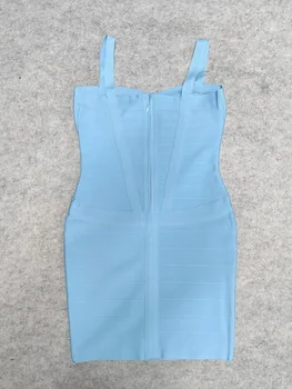 BEAUKEY Blue Spaghetti Strap Women Mini Bandage Dress Bodycon Sexy Above Knee Length Bodycon Party Club Dress XL Classic Vestido 4 BEAUKEY Blue Spaghetti Strap Women Mini Bandage Dress Bodycon Sexy Above Knee Length Bodycon Party Club Dress XL Classic Vestido 4