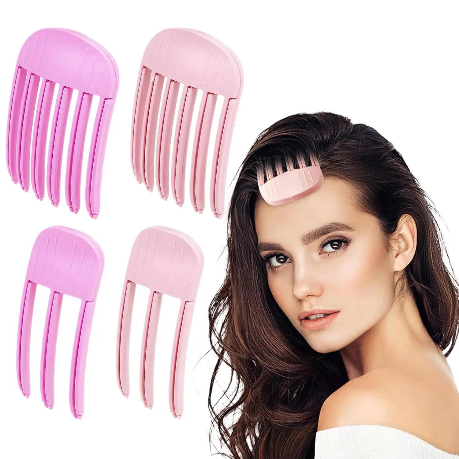 1PCS Pinzas Voluminizadoras para el Cabello de Mujer, Herramientas de Estilismo para Dar Volumen, Pinzas para Flequillo Natural y Esponjoso, Pinzas para Levantar la Raíz del Cabello, Pinza para el Cabello Femenina