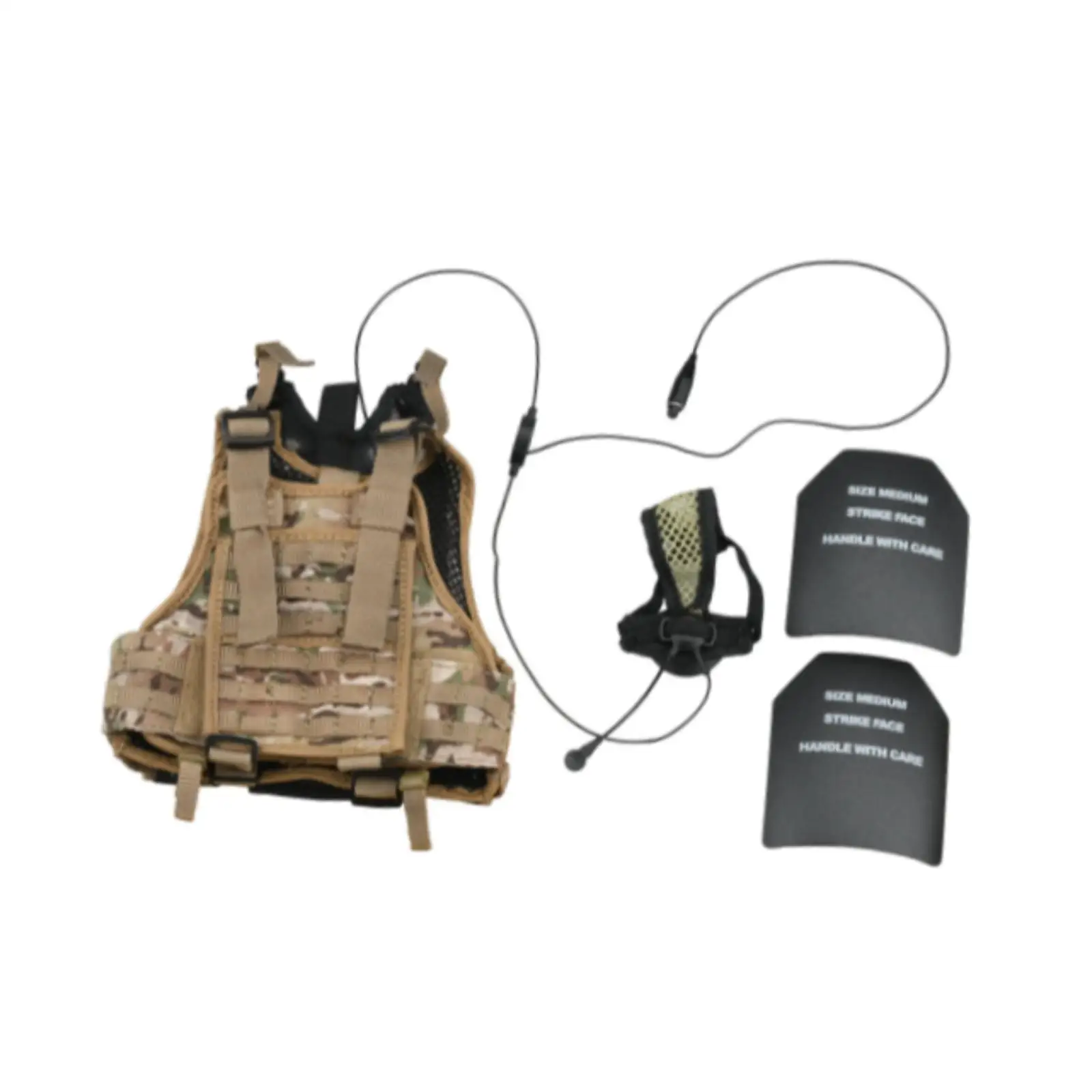 1:6 Scale Men's Chest Chest Rig Accessory Communication Device