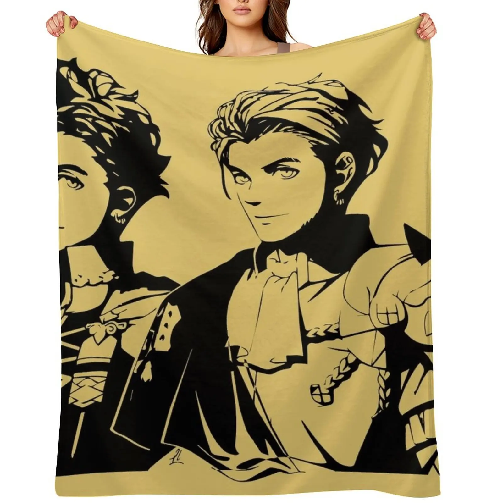 

Claude Fire Emblem Three Houses - Pre & Post Time Skip Throw Blanket Luxury Brand wednesday heavy to sleep sofa bed Blankets