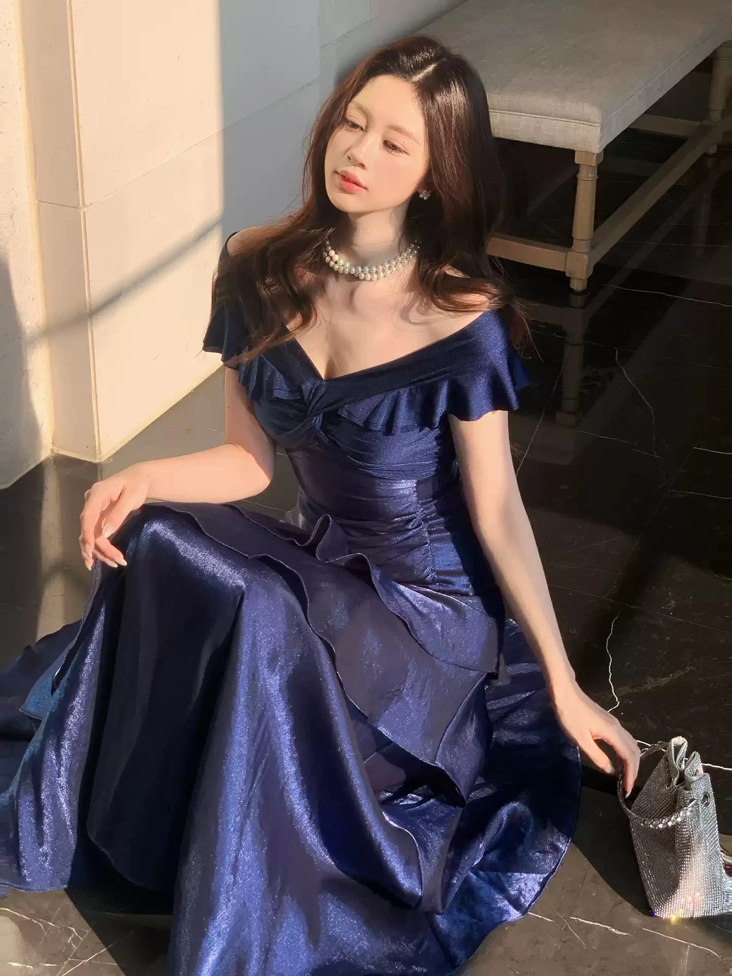 aliexpress blue dress Formal Dresses -AliExpress Shop: Sale Set Point Tennis Dress Color:WHITE Sky Blue Size