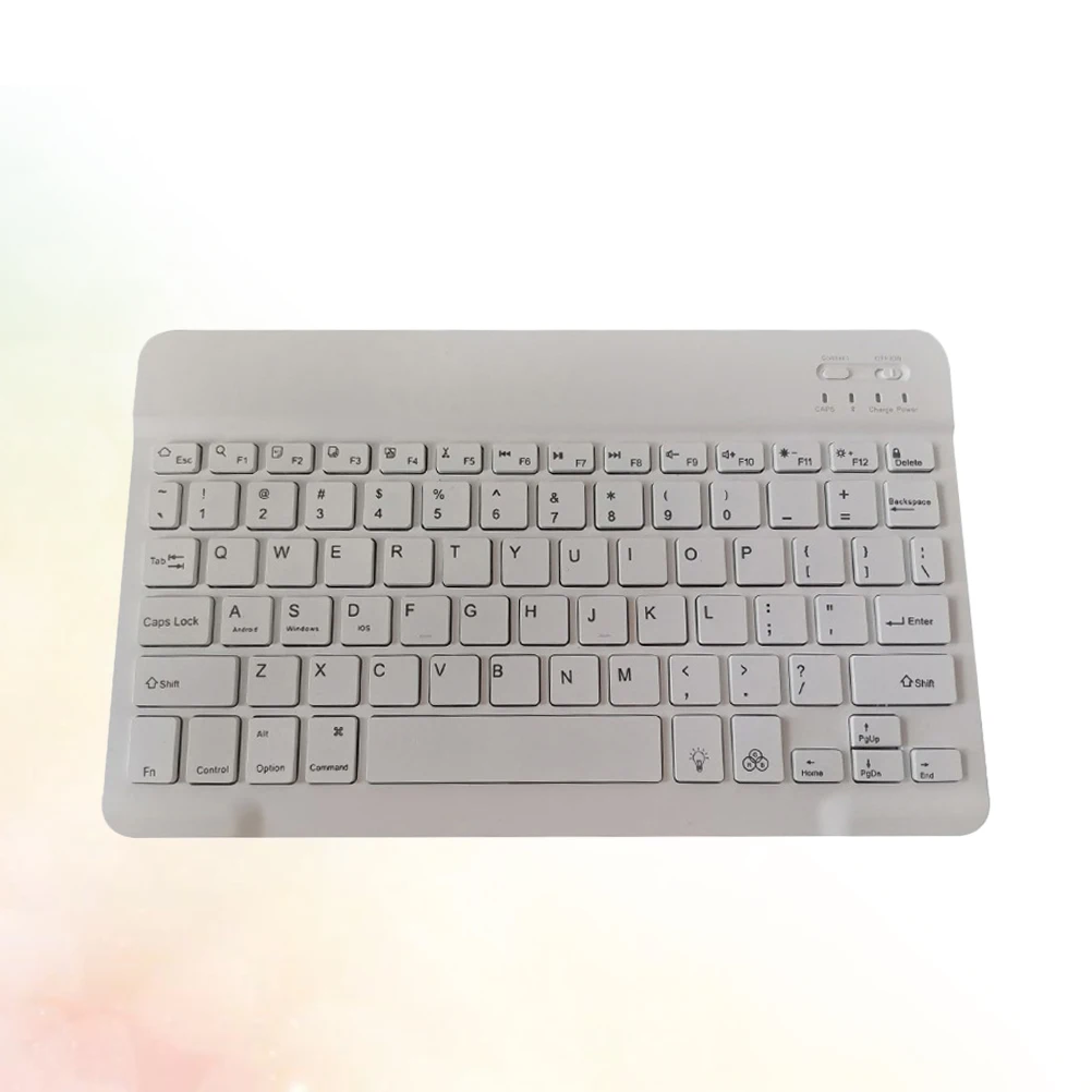 

Keyboard 10 Inches Wireless Computer Keyboards Tablet Detachable White Phone Portable Travel Durable