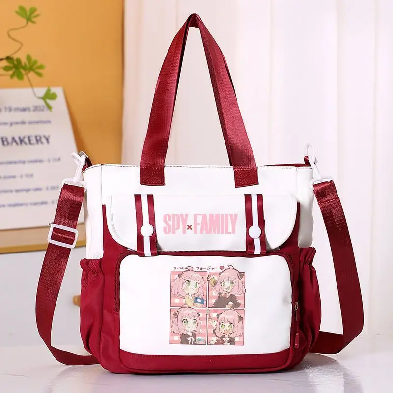 Spy X Family Anya Anime Merchandise Crossbody For Middle And Primary School Students Tutoring Tote Unisex Shoulder Bag Anime