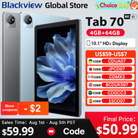 Blackview Tab 70 WIFI Tablet 10.1-inch HD+ Display 4GB 64GB 2.4G/5G WIFI 6 6580mAh Battery Android 13 tablets Pad PC