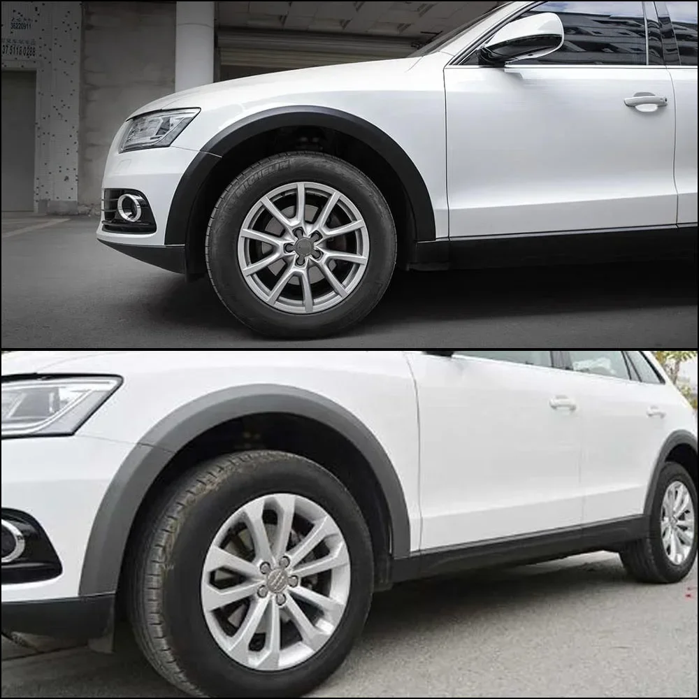 8.5cm Car Fender Flares Expander Arch Wheel Guard Eyebrow Body Kit Lip Mud Flaps Extension Protector Fit for Audi Q5 2010-2018