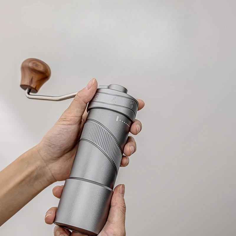 External Adjustment Hand Coffee Grinder Portable Stainless Steel Bean Mill Household Pour Over Accessory