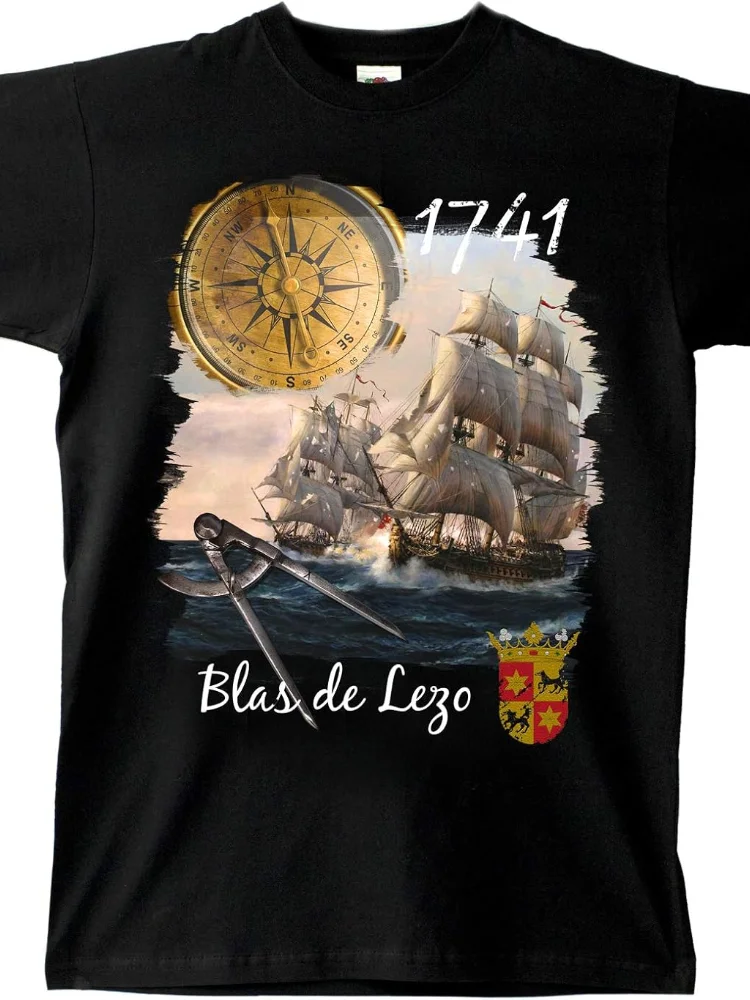 Camiseta Blas De Lezo - Souvenirs Granada Men T-Shirt Short Sleeve Casual 100% Cotton T Shirt