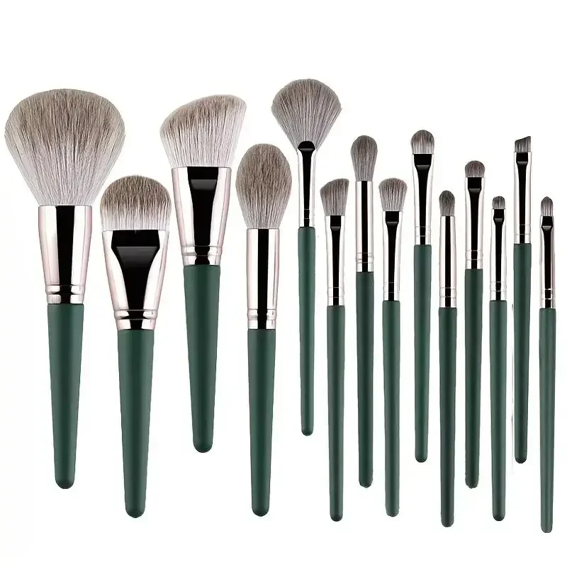 14Pcs Make-Up Pinsel Set Große Flauschigen Weichen Lidschatten Foundation Pinsel Frauen Kosmetische Pulver Erröten Blending Schönheit Make-Up-Tools