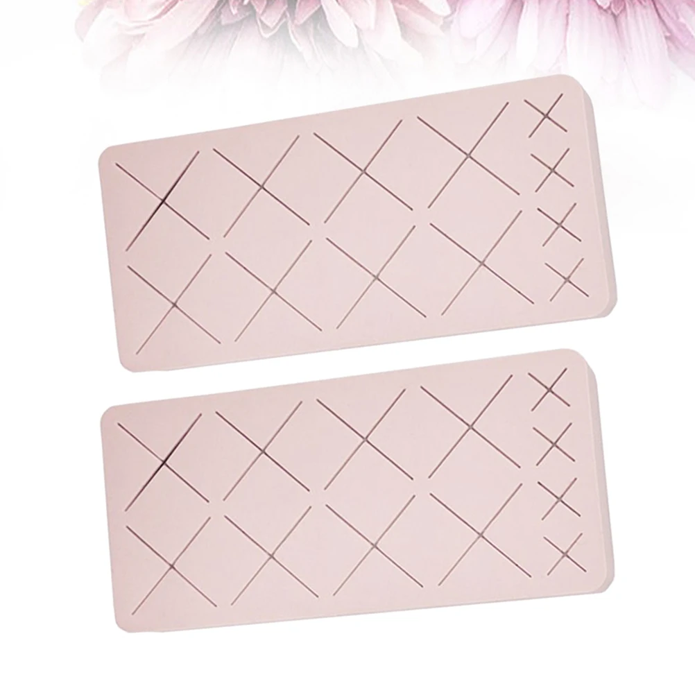 

2pcs Rack Holder Silicone Eyebrow Pencil Organizer Sturdy Storage Home Shop Lipstick Holder Pink