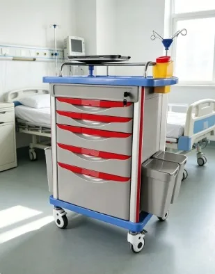 

Medical Mobile Equipment Ward Care Cart Emergency Nursing Trolley for Hospital Clinic Use