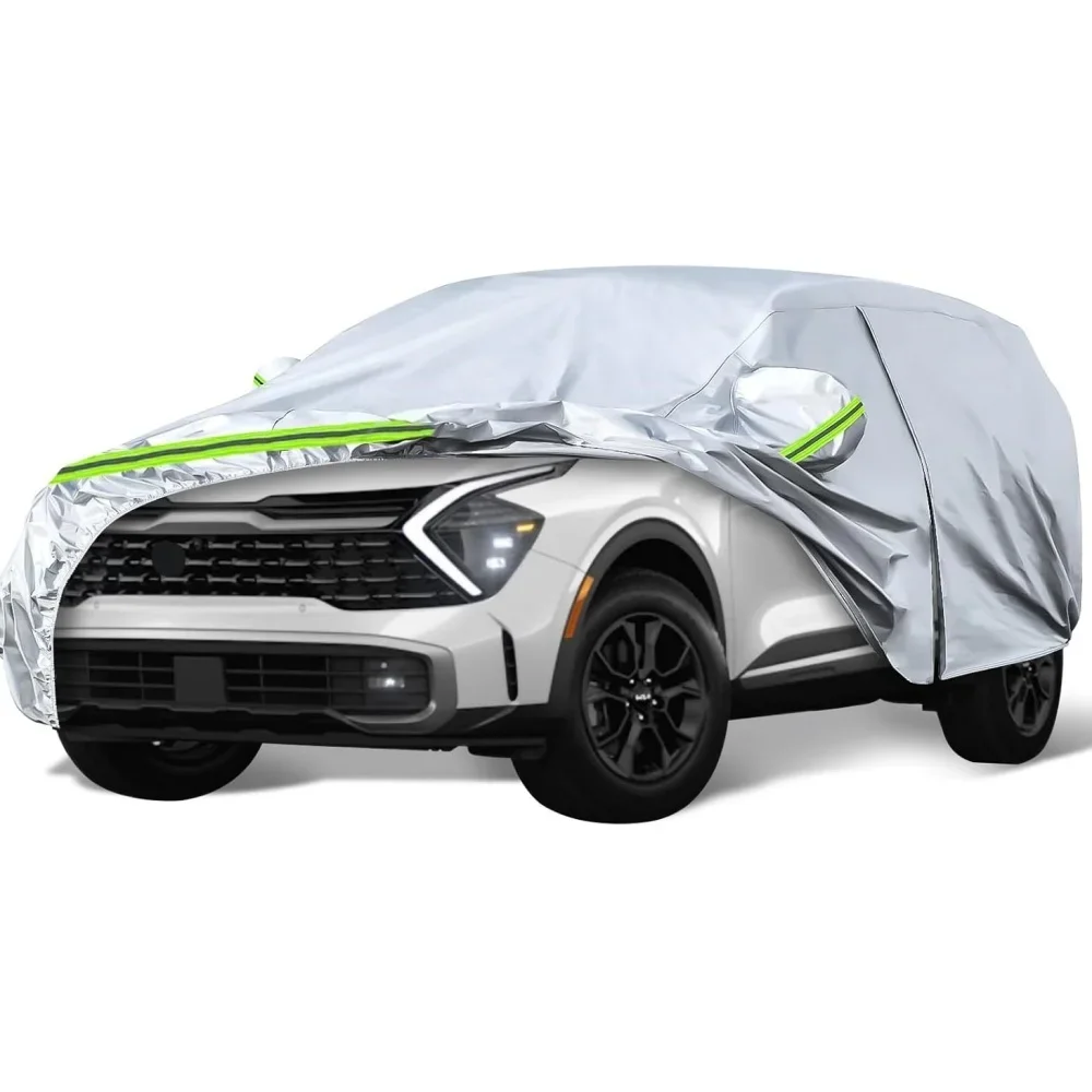 

Чехлы для автомобилей Kia Sportage, 2020-2024, всепогодные, с дверцей на молнии и ветрозащитными ремнями для защиты от снега, дождя и пыли.