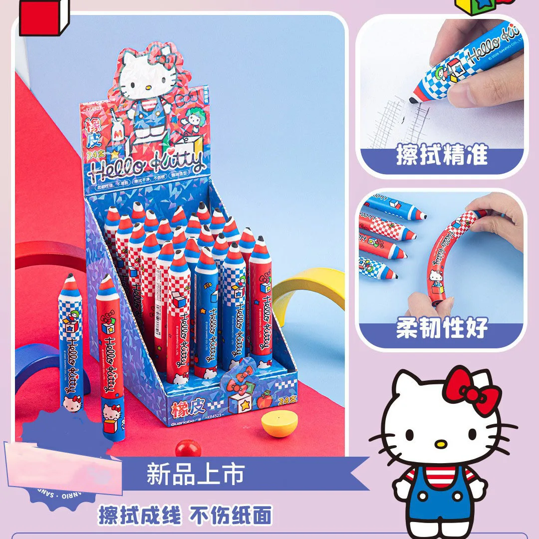 

New Hello kitty Color printing eraser creative pen style cute Eraser student stationery