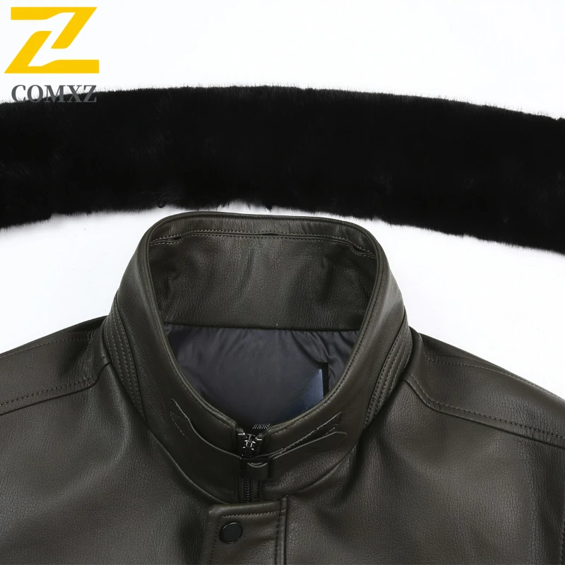 Winter Leather Jacket Men 2025 Brand Luxury Business Casual Thickened Warm Outerwear Fashion Classic Office Ready Leather Coat