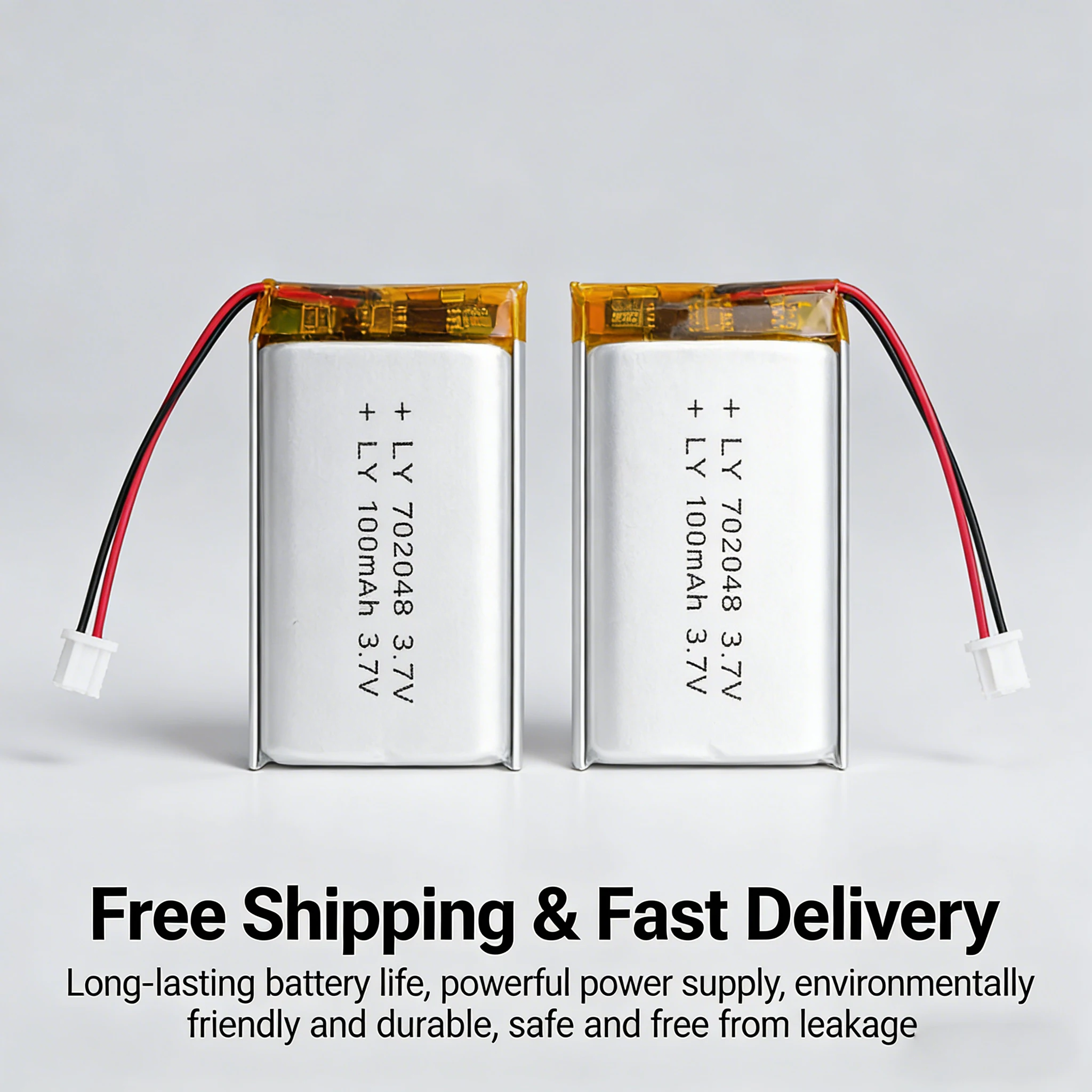 

3.7V 1000mAh 703048 Lipo Rechargeable Battery with PH 2.0 Plug for MP4 MP5 Smart Toys Beauty Device Lithium Polymer Cell