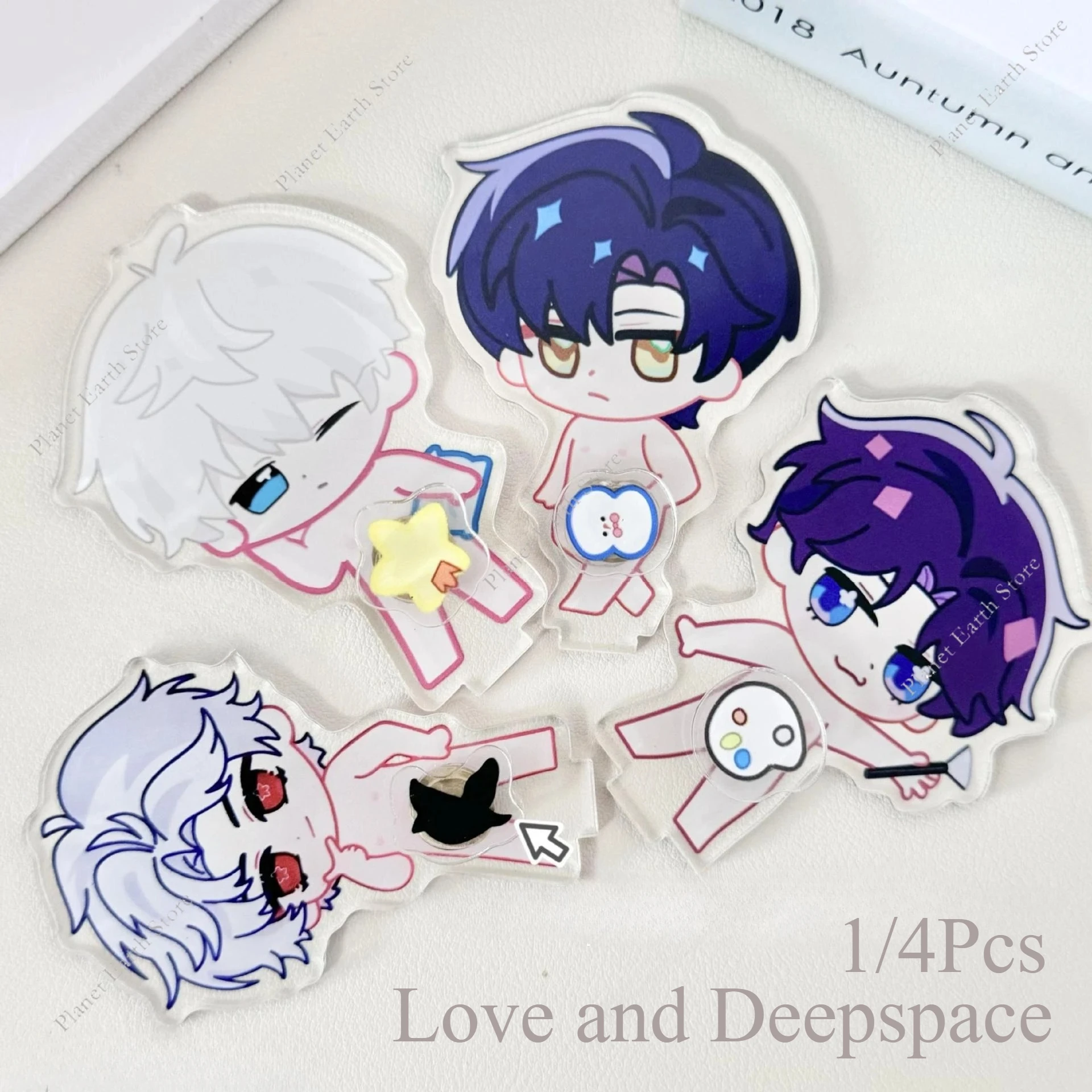 2025 لعبة الحب والمساحة العميقة سيلوس كزيفير زين رافاييل تأثيري الشكل حامل تدوير الدائمة لوحة حلية الكرتون الهدايا 1/4 قطعة