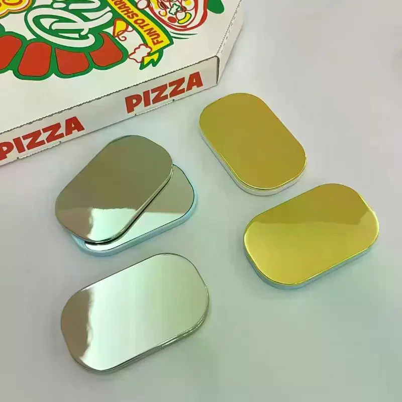 مرآة مكياج مربعة الشكل، مرآة صغيرة لطيفة للفتيات، مرآة دوارة محمولة للطلاب، أدوات تجميل محمولة باليد #1