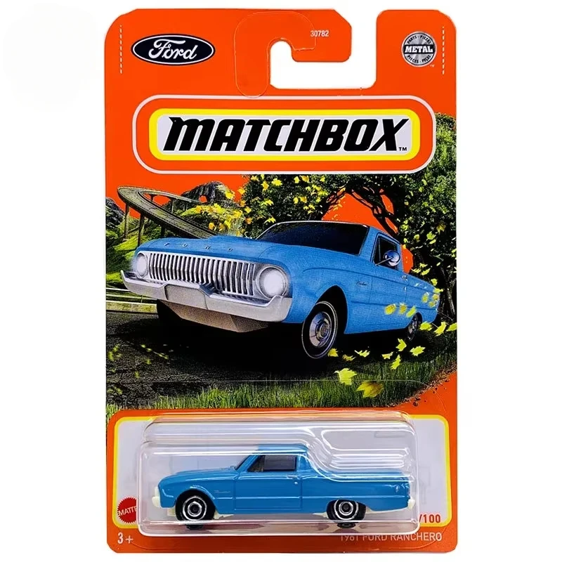 Original Mattel Matchbox coche 1/64 Metal Diecast 96/100 1961 Ford Ranchero 30782 vehículo de juguete para niños colección regalo de cumpleaños