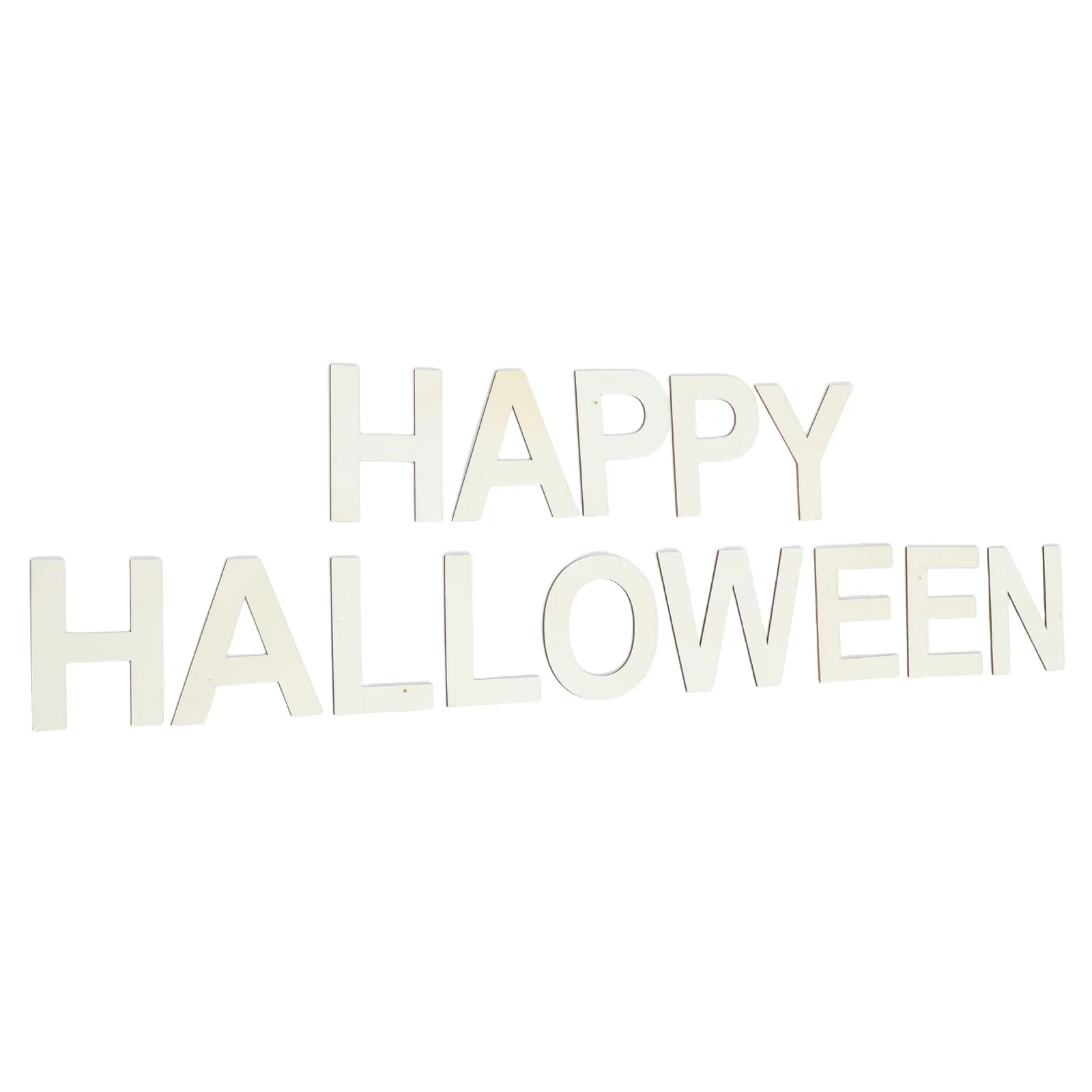 

Crafts Wooden Capital Letters Decoration for Wall Decorations Halloween Beige Rustic
