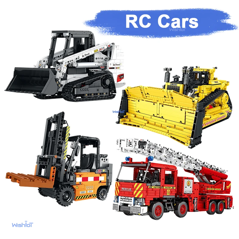 

MOC-83447 Remote Control Mechanical D11 Bulldozer City Construction Vehicle Building Blocks Model Large Crane Truck Toys For Kid