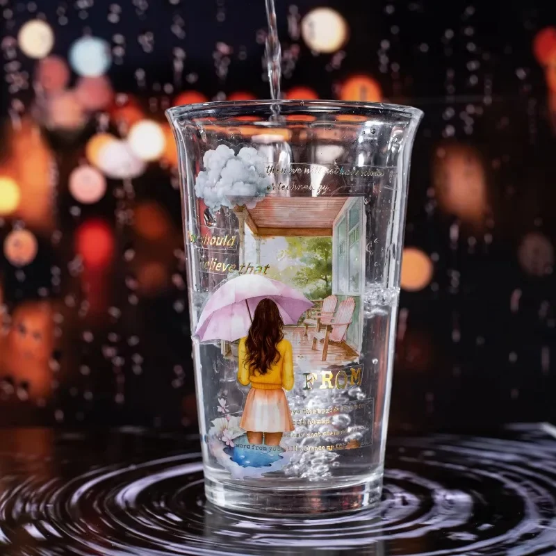 1Roll Tapes Rainy Day Weather Figures Aquascape Tape Urban Rainy Day Spring Playing Rainy Supplies Adhesives Scrapbook 60mm*2m