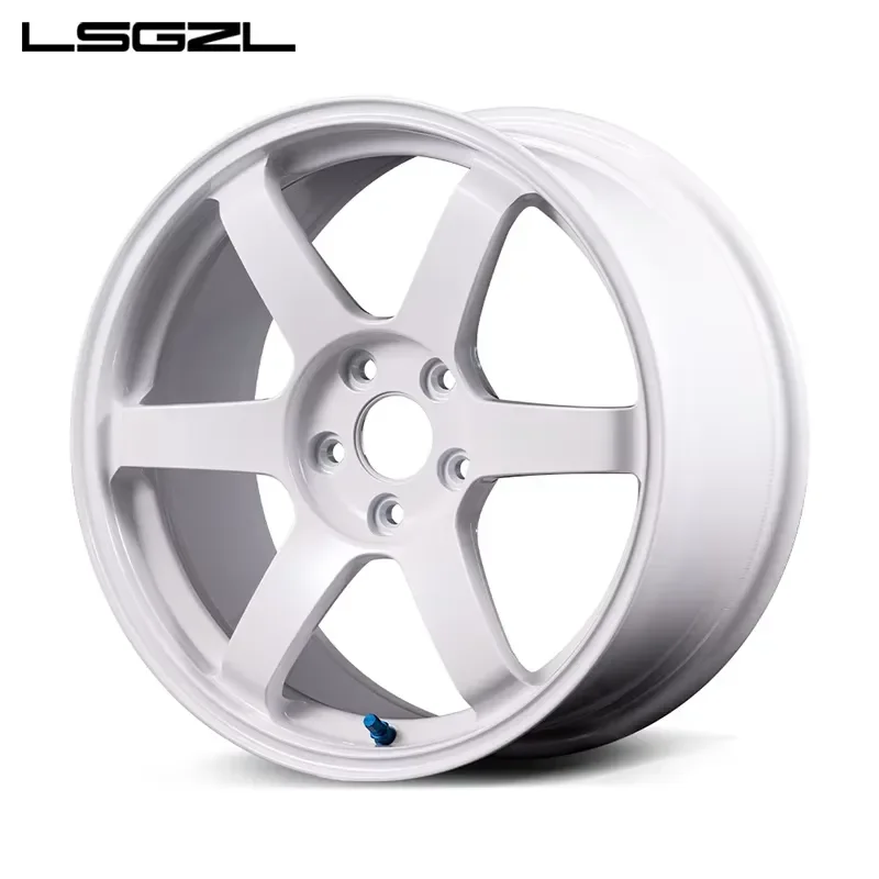 i Lsgzl Glossy White 5x114.3 5x120 4x100 Deep Concave Forged Wheel Rims 6061-T6 Aluminum for