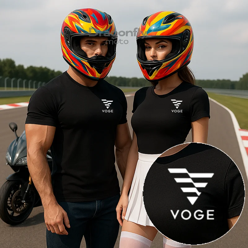 

Voge Logo Motorcycles T Shirts Fashion Men Summer Short Sleeve Cotton Bultaco Man Tshirt For Loncin Voge 200AC 300AC 300R 500DS