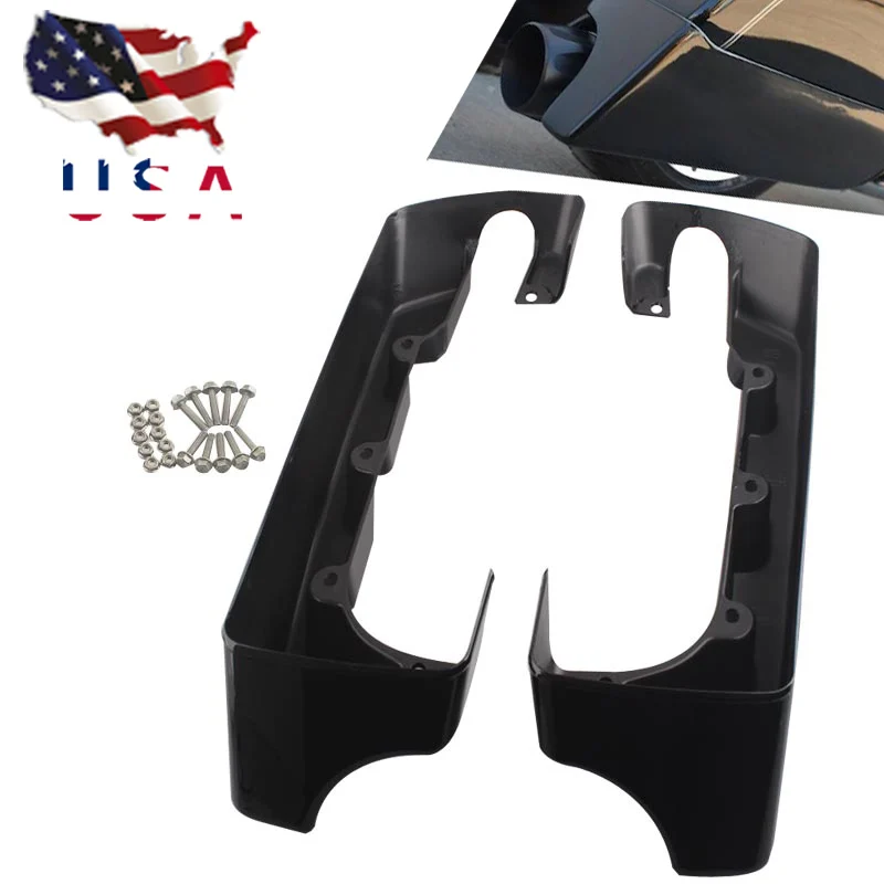 

4" Motorcycle Hard Stretched SaddleBag Extension For Harley Touring Road King Street Electra Glid Ultra Hard Bags 1994-22