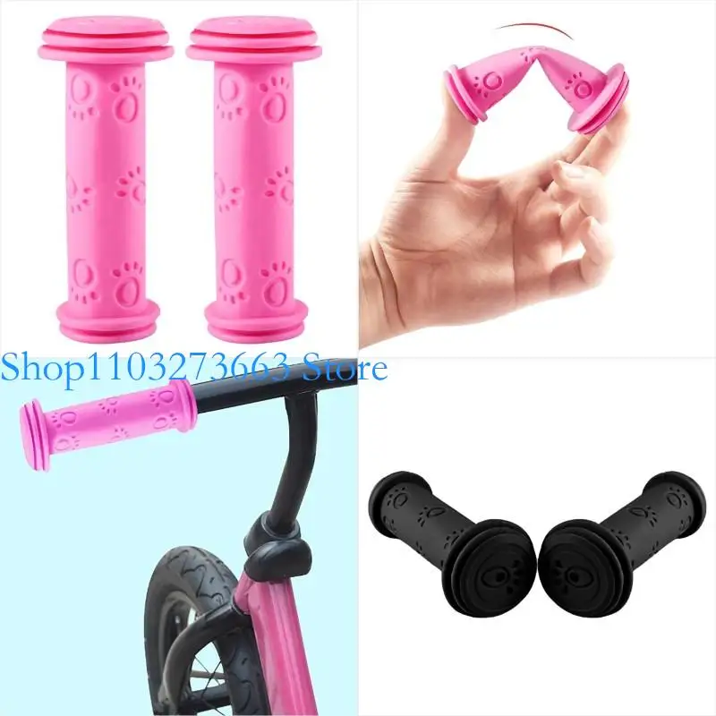 

R6FE 1Pair Childrens Cycling Bikes Handlebars Scooter Handle Grip for Kid Girls Boy