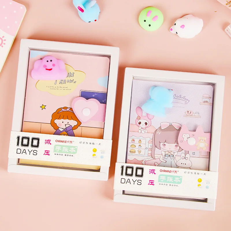 Notebooks Student Queue Dekompression Cartoon Dekompression Handbuch Färbung Seiten kinder Geschenke Kleine Notebooks