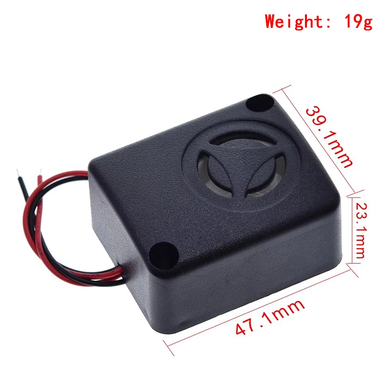 Anti-theft Car Burglar Alarm 6/12/15V 120dB Active High Decibel Buzzer Safe Box Burglar Alarm Car Accessories QSI-4840