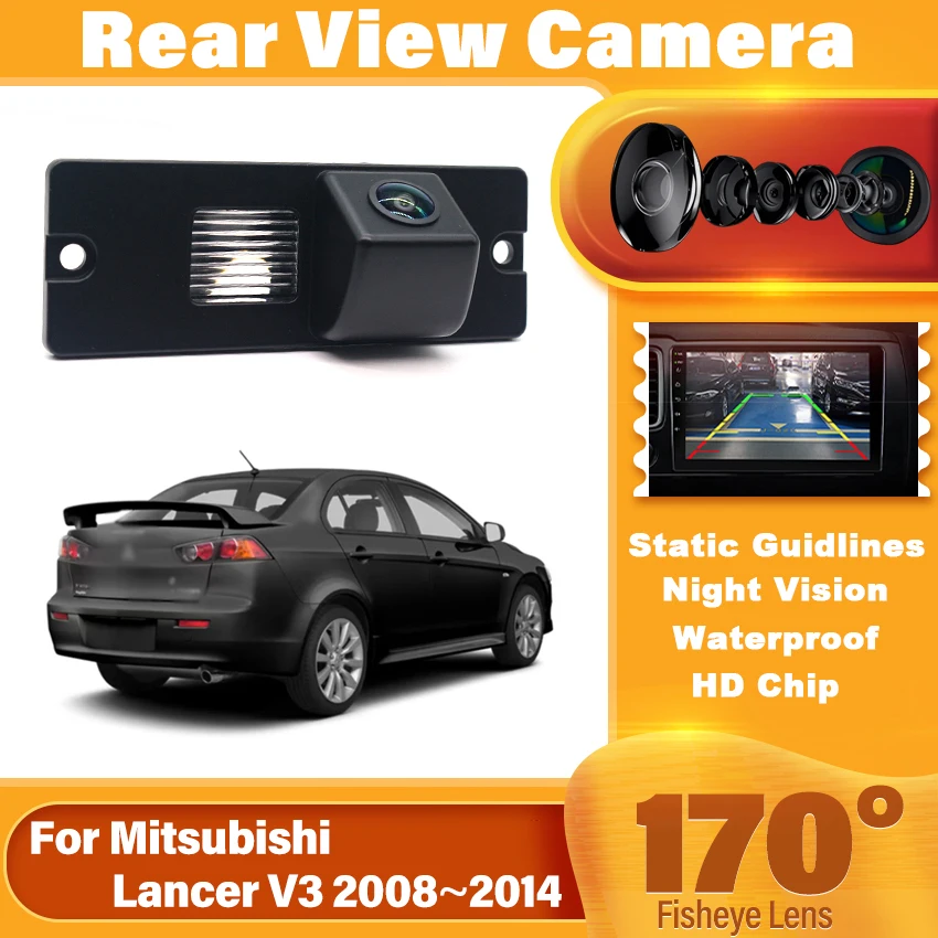 

Car Reversing image Camera For Mitsubishi Lancer V3 2008 2009 2010 2011 2012 2013 2014 Night Vision CCD HD Rear View back Camera