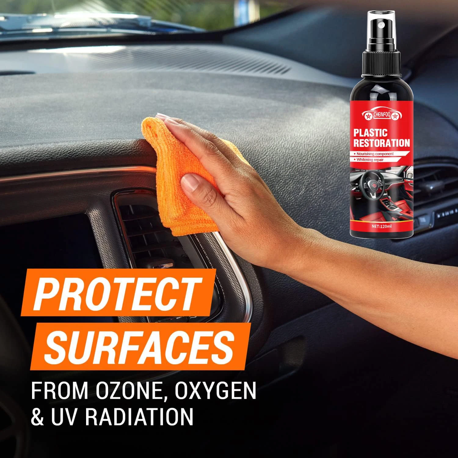 

100 мл восстановитель пластика для автомобиля, простой в использовании ремонт пластиковых деталей, средство для восстановления кристаллического покрытия с губкой, длительный срок службы