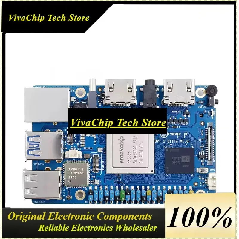 VoFSOrangePi 5 Ultra Development Board Rockchip RK3588 8-core LPDDR5 Ultra-compact Size, Suitable For IoT Edge Artificial