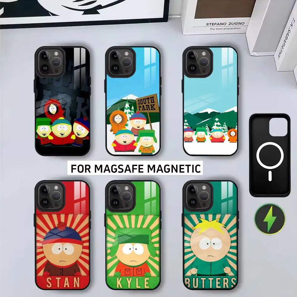 

Popular A-Animation S-South P-ParkS Phone Case For iPhone17,16,15,14,13,12,11 Plus,Pro Magnetic For Magsafe Wireless Charging