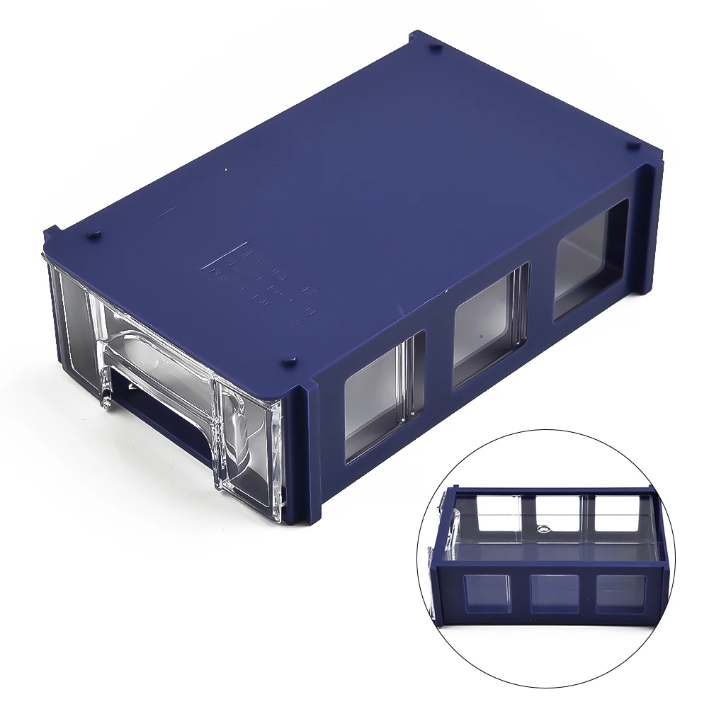 Container Storage Box Hardware Hardware Parts PE Storage Boxes Thicken Toolbox 140*85*40mm Blue Component Screws Crafts