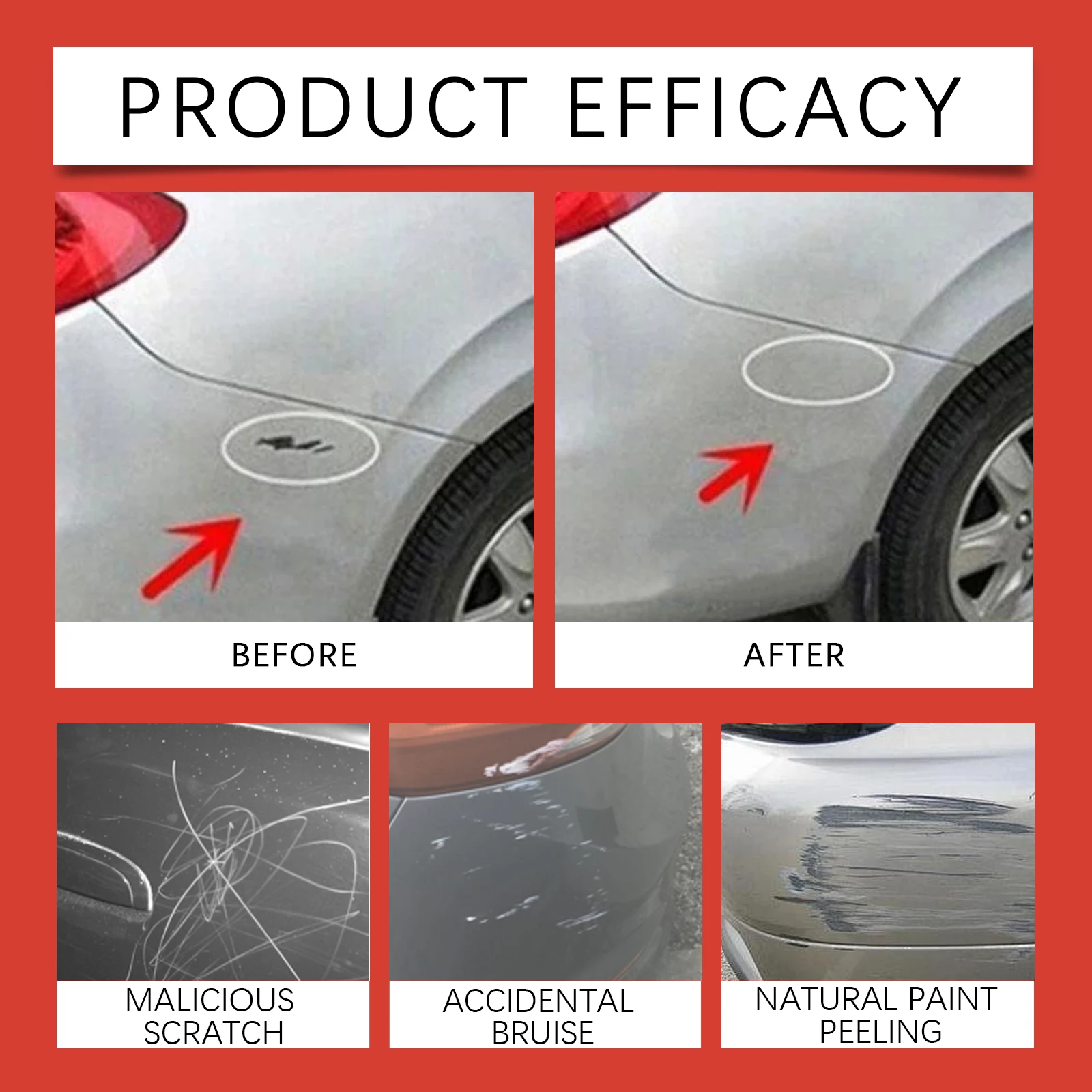 Car Scratch Repair Pen Quick Fix for Minor Scratches Auto Detailing Tool 5ml Easy DIY Car Care car touch up pen fade resistant