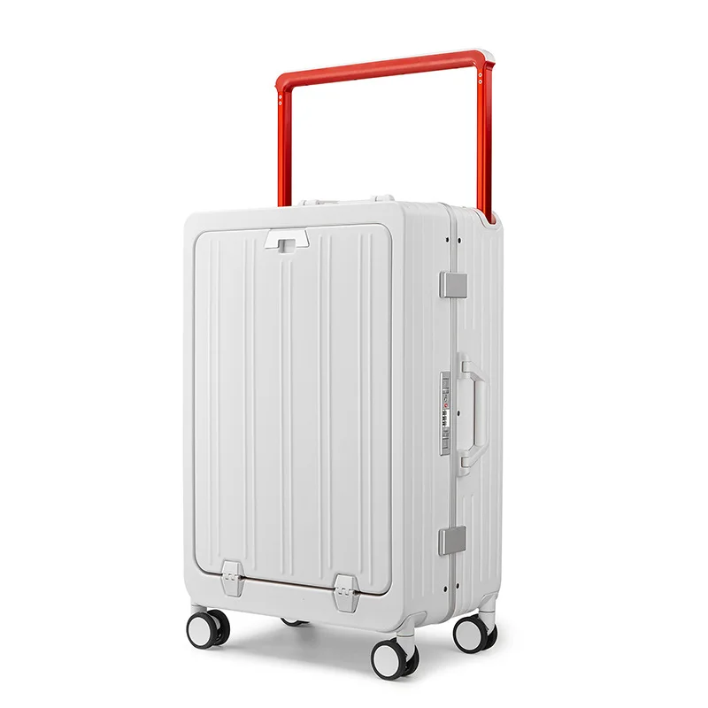 Travel Suitcase Front Opening Boarding Box Large Capacity Trolley Case multifunction Rolling Luggage Fashion Trolley Case