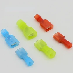 20pcs 6.3MM Male&Female Car Fully Insulated Spade Crimp connector Terminals Auto Wire Terminal